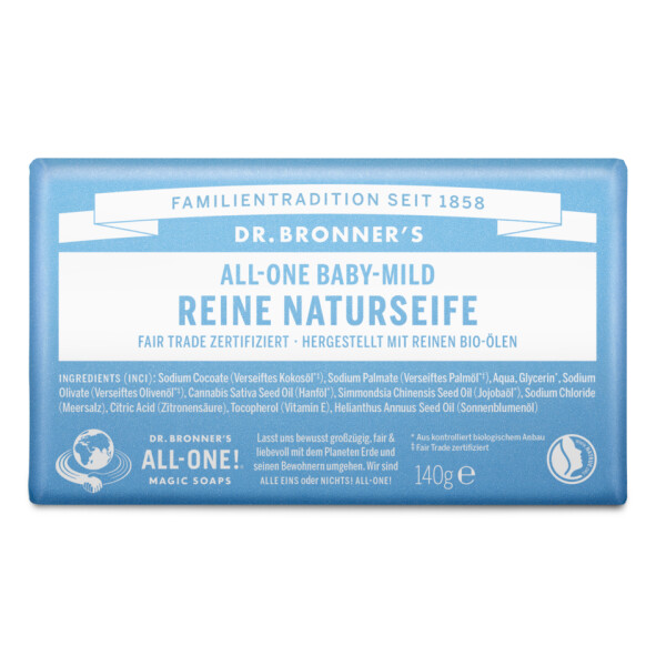 Dr. Bronners Seifenstück Baby Mild 140 g