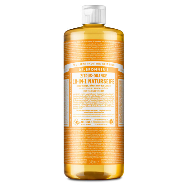 Dr. Bronners Flüssigseife Zitrus Orange 945 ml