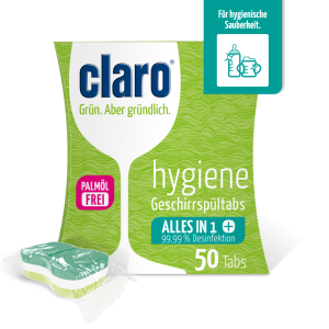 claro Hygiene Geschirrsp&uuml;l-Tabs 50 Stk....
