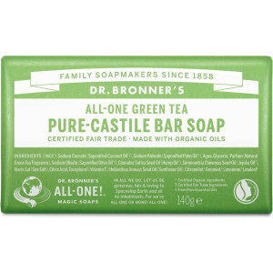 Dr. Bronners Seifenstück Grüner Tee 140 g