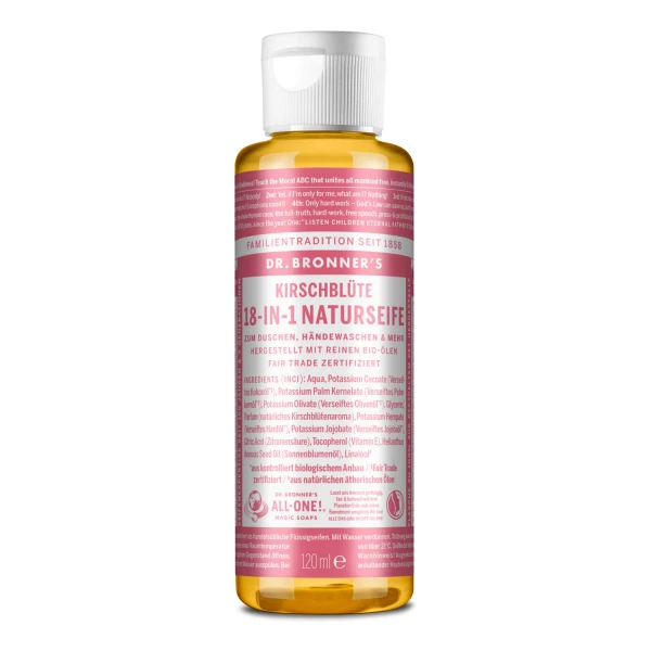 Dr. Bronners Flüssigseife Kirschblüte 120 ml