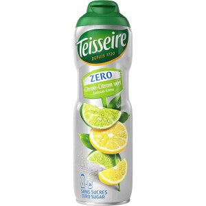 Teisseire Zero Geträngesirup Zuckerfrei Zitrone Limette 2 x 600 ml