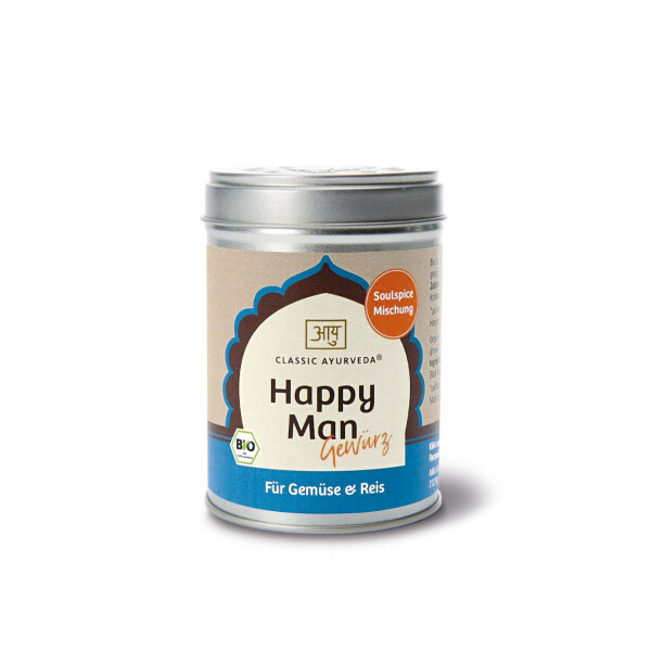 Classic Ayurveda Bio Happy Man Gewürzmischung für Gemüse und Reis 80 g