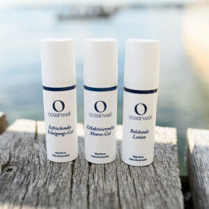 Oceanwell Basic Pflegeset mit Reinigungsgel + Meeresgel + Lotion je 30 ml